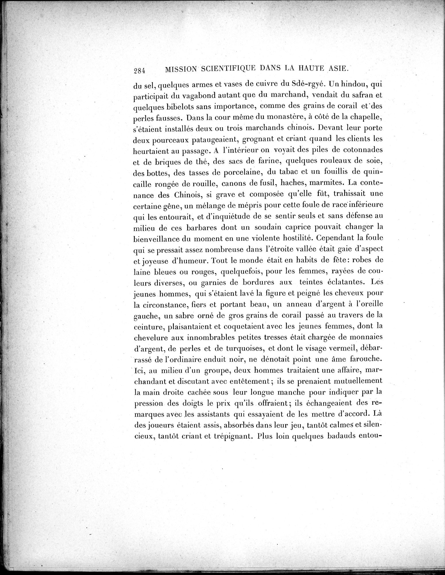 Mission Scientifique dans la Haute Asie 1890-1895 : vol.1 / 316 ページ（白黒高解像度画像）
