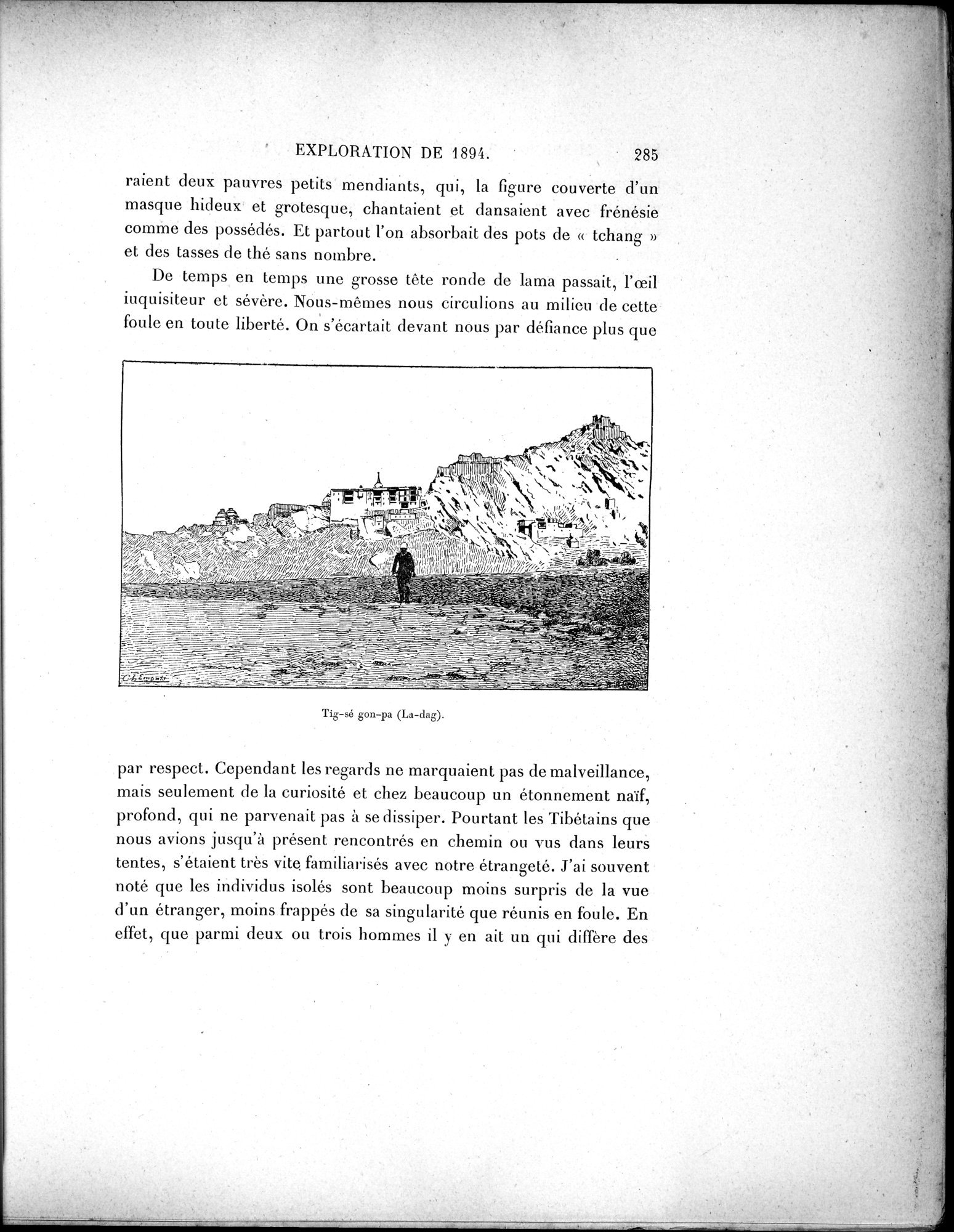 Mission Scientifique dans la Haute Asie 1890-1895 : vol.1 / Page 317 (Grayscale High Resolution Image)
