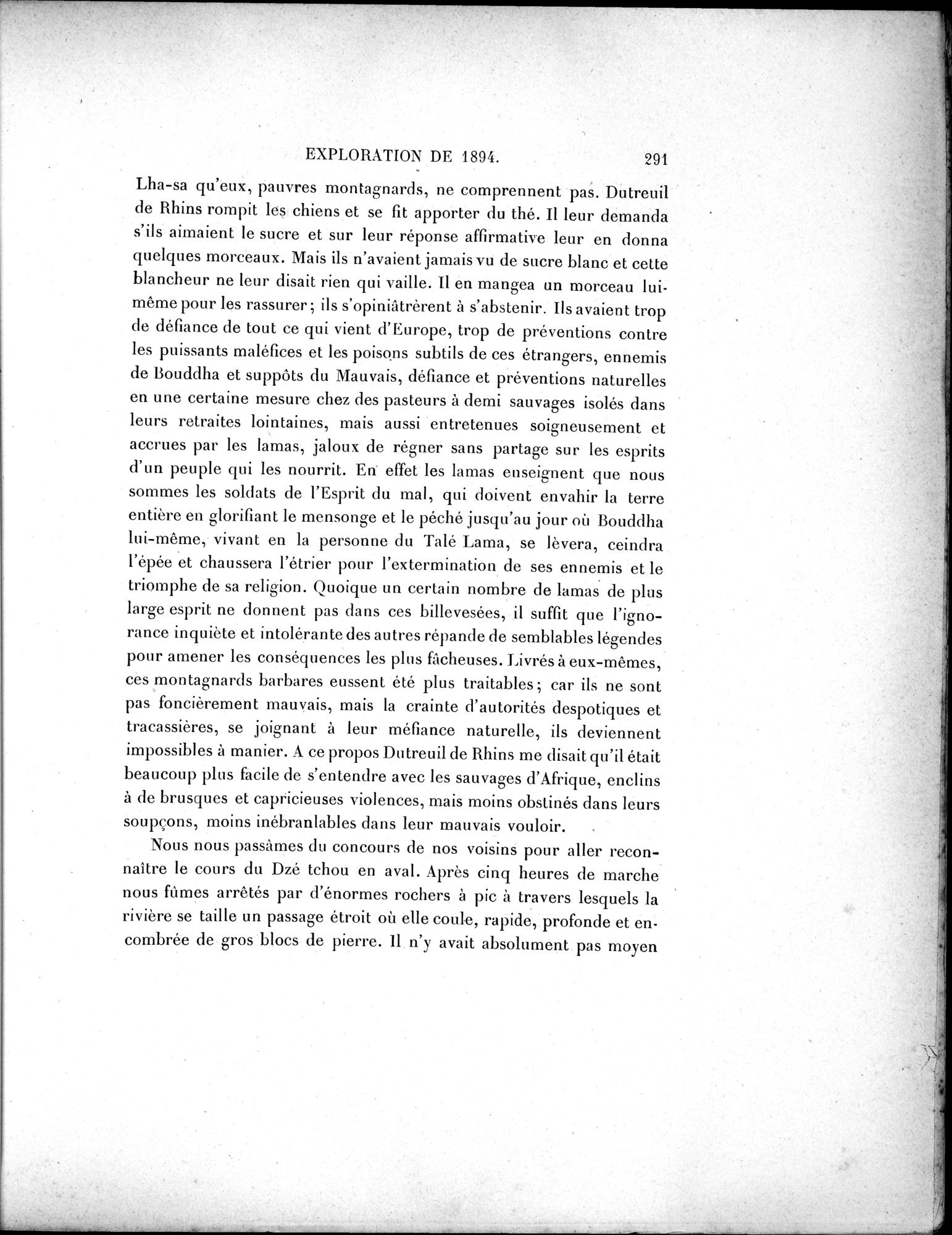 Mission Scientifique dans la Haute Asie 1890-1895 : vol.1 / Page 323 (Grayscale High Resolution Image)