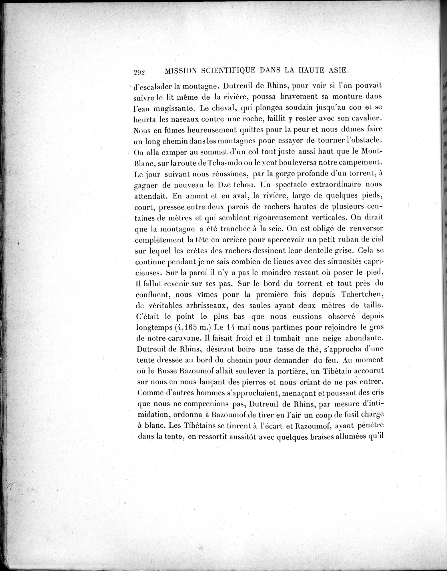 Mission Scientifique dans la Haute Asie 1890-1895 : vol.1 / Page 324 (Grayscale High Resolution Image)