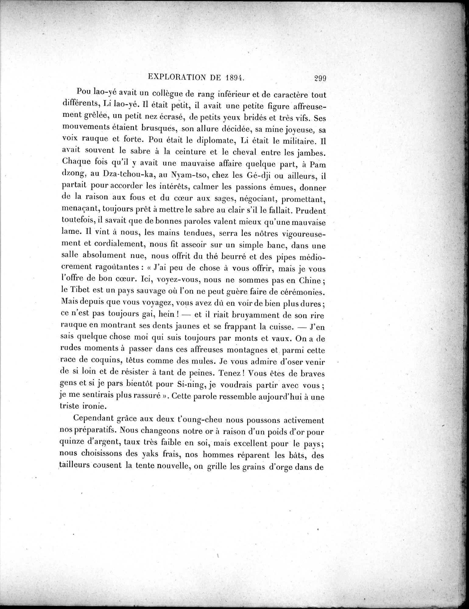 Mission Scientifique dans la Haute Asie 1890-1895 : vol.1 / Page 331 (Grayscale High Resolution Image)