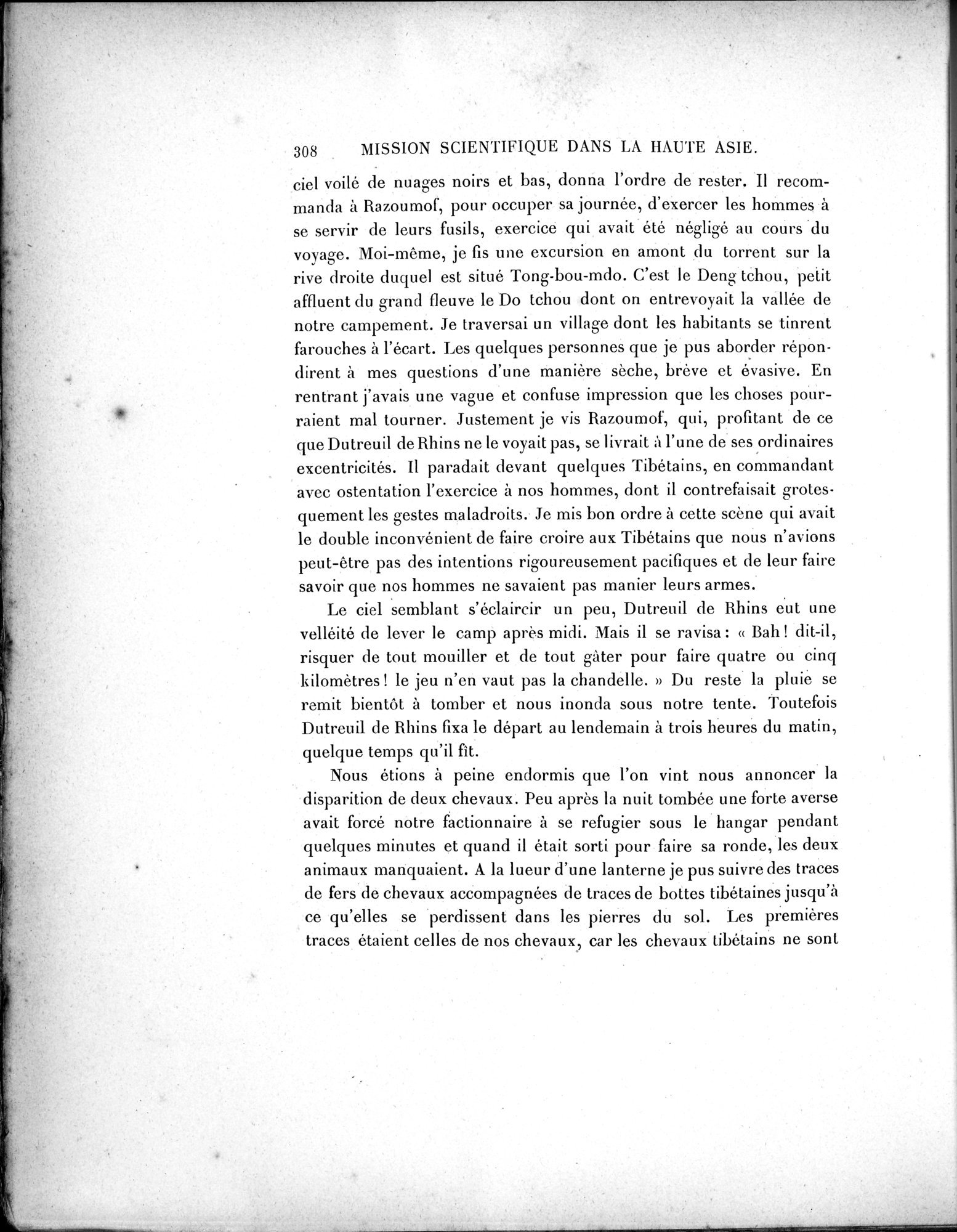 Mission Scientifique dans la Haute Asie 1890-1895 : vol.1 / Page 340 (Grayscale High Resolution Image)