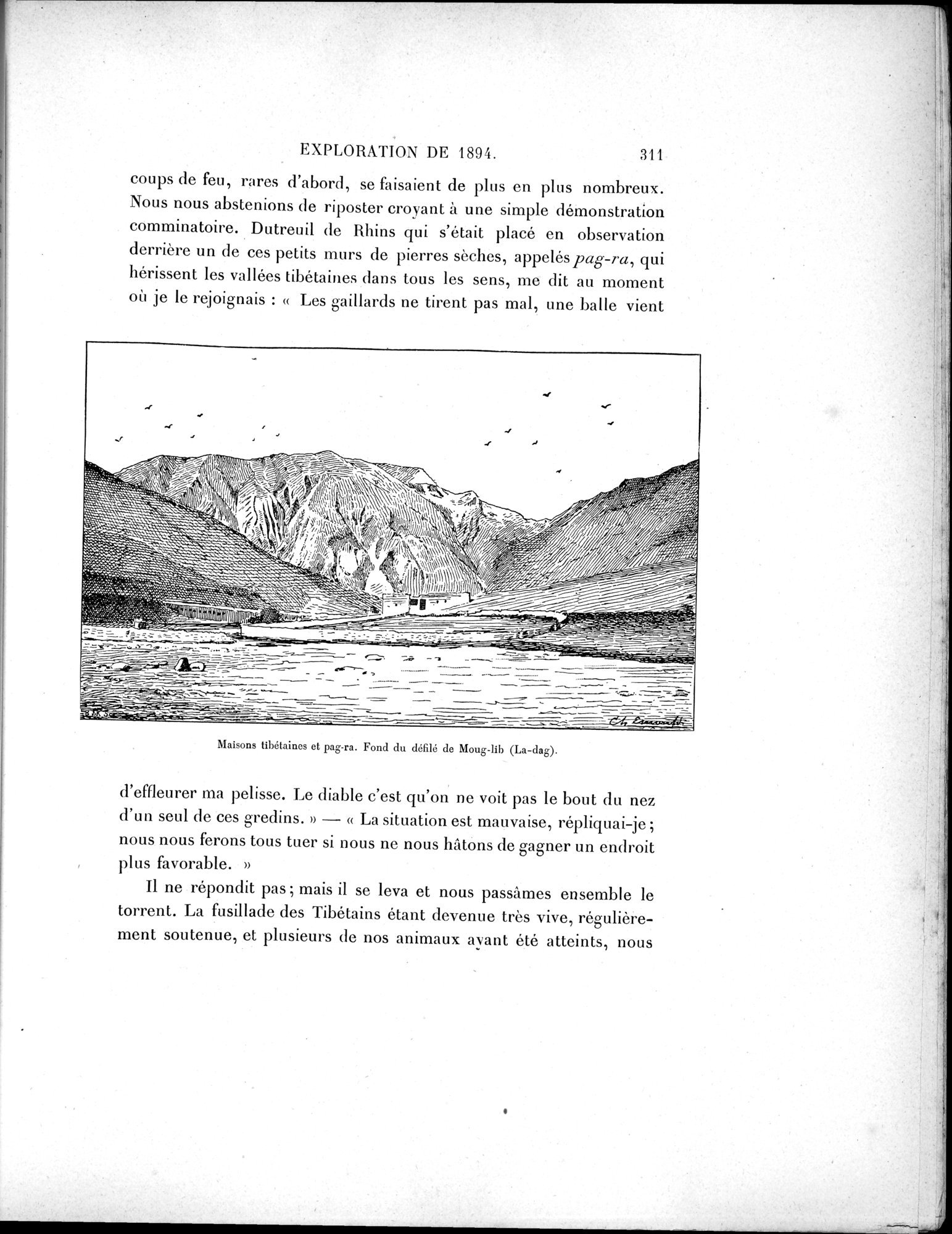 Mission Scientifique dans la Haute Asie 1890-1895 : vol.1 / 343 ページ（白黒高解像度画像）