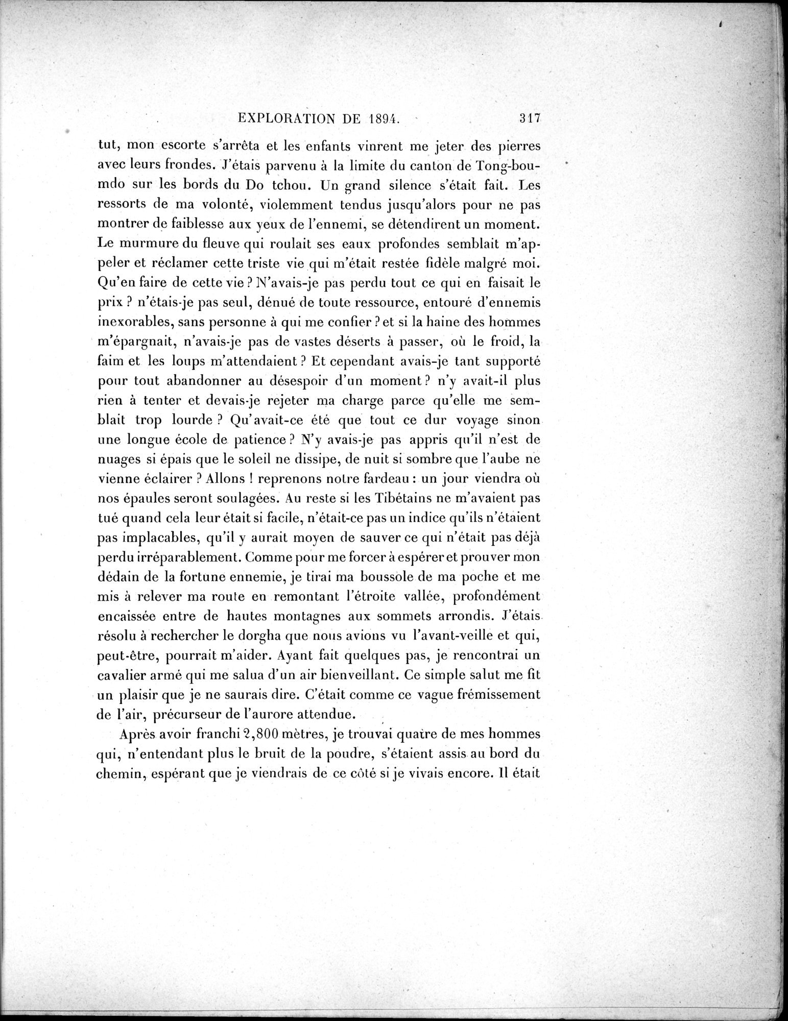 Mission Scientifique dans la Haute Asie 1890-1895 : vol.1 / Page 349 (Grayscale High Resolution Image)