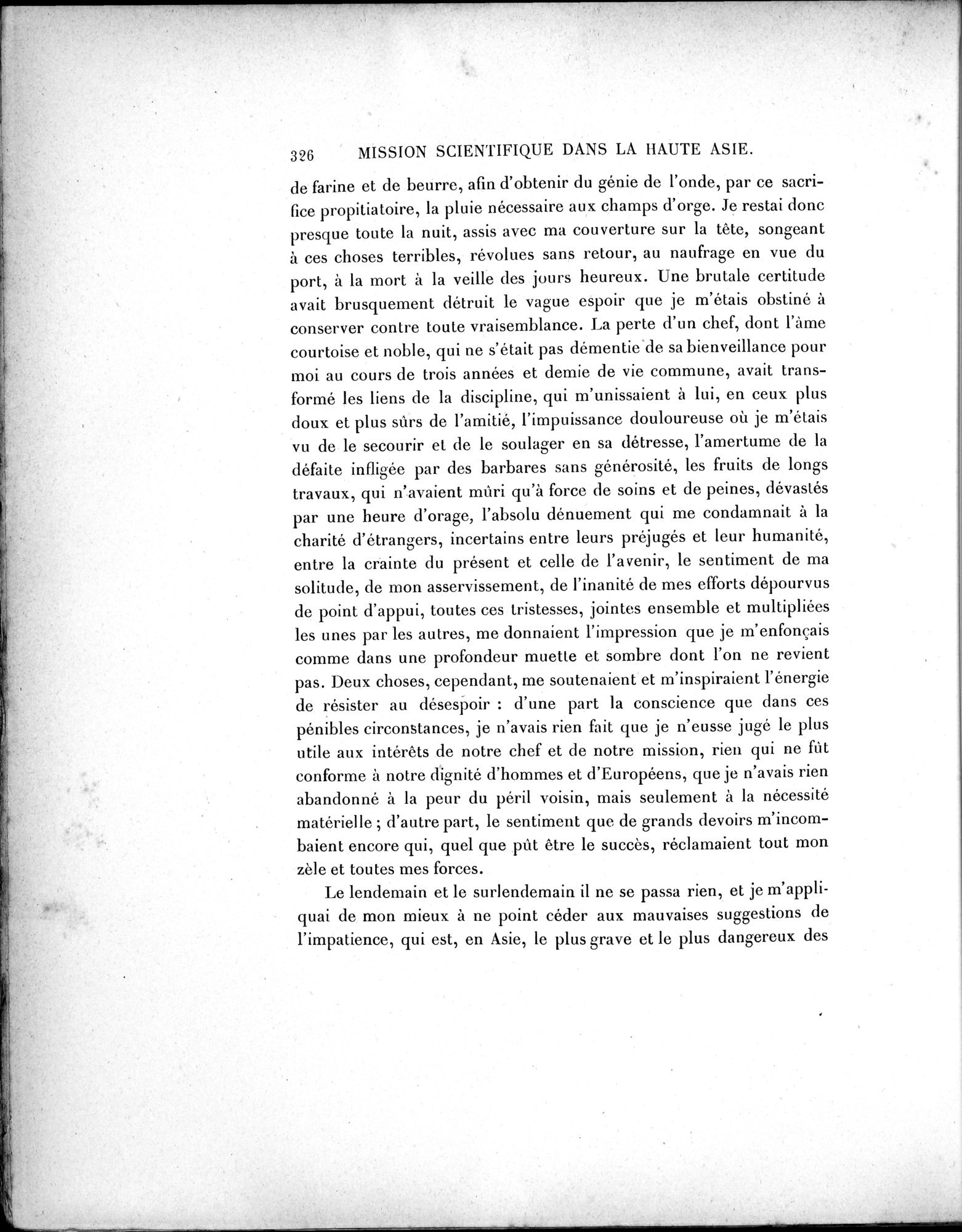 Mission Scientifique dans la Haute Asie 1890-1895 : vol.1 / Page 358 (Grayscale High Resolution Image)