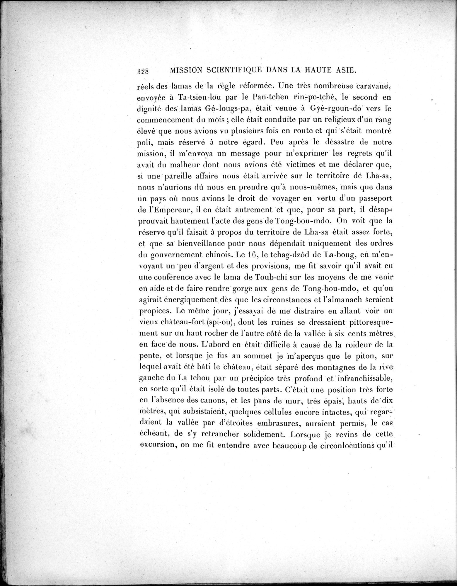 Mission Scientifique dans la Haute Asie 1890-1895 : vol.1 / Page 360 (Grayscale High Resolution Image)