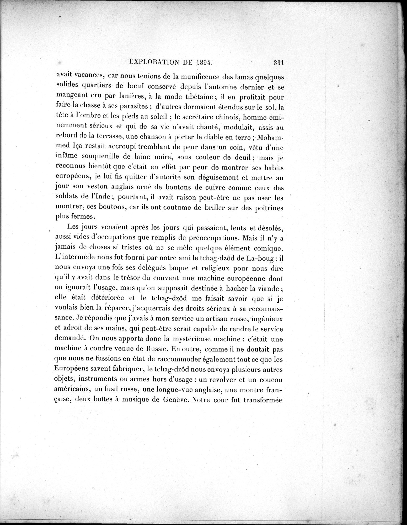 Mission Scientifique dans la Haute Asie 1890-1895 : vol.1 / Page 363 (Grayscale High Resolution Image)
