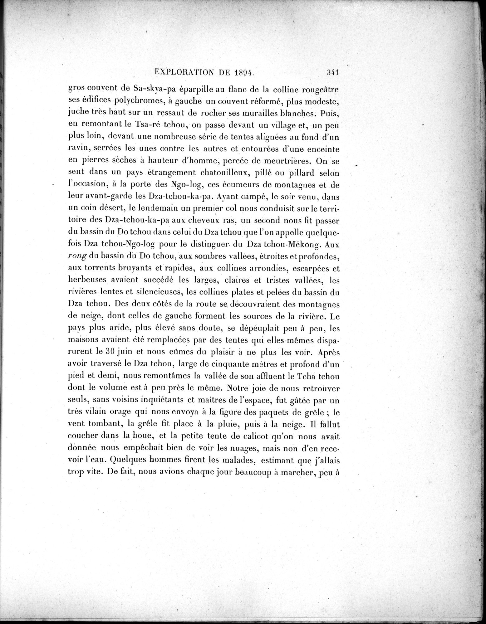 Mission Scientifique dans la Haute Asie 1890-1895 : vol.1 / Page 373 (Grayscale High Resolution Image)