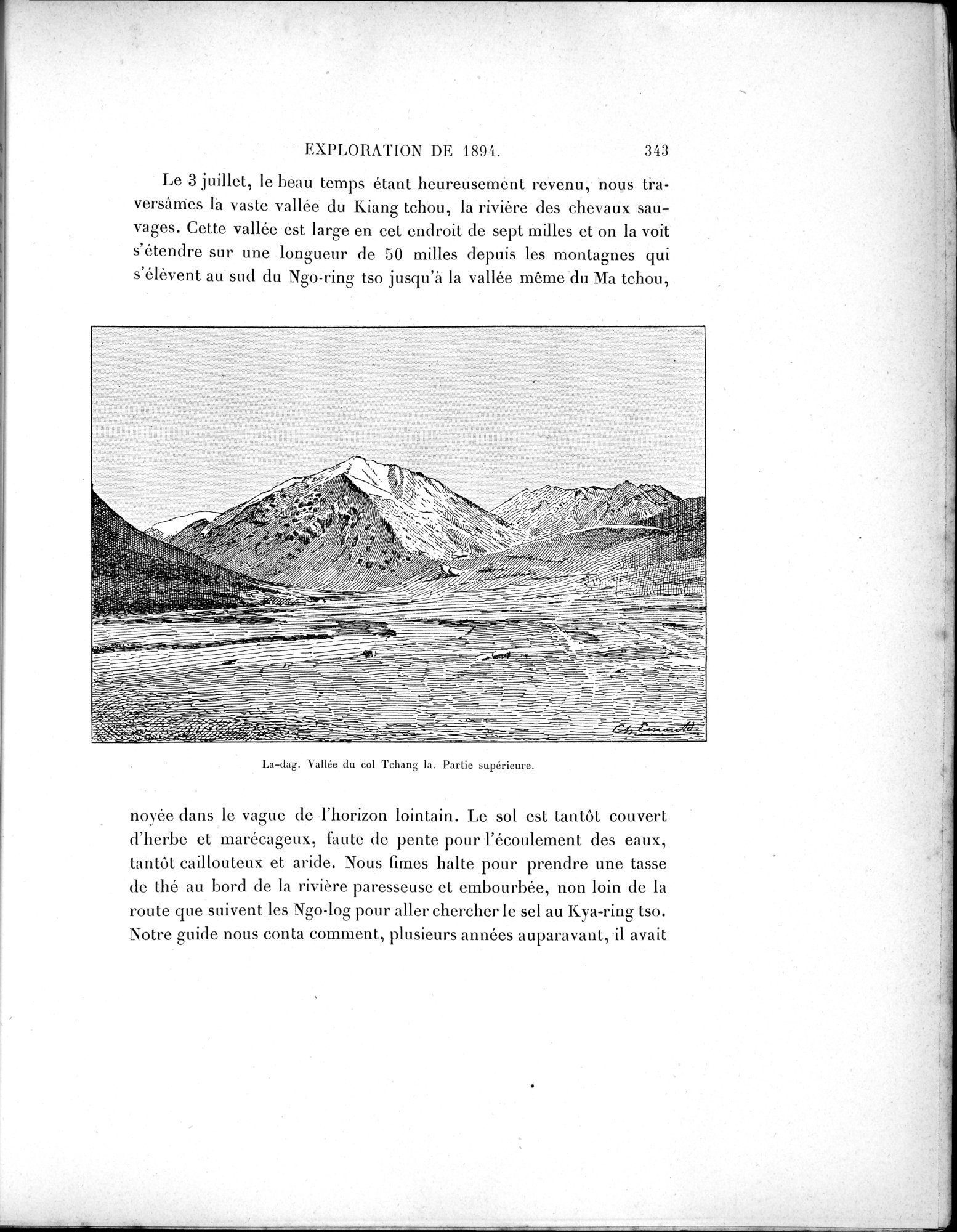 Mission Scientifique dans la Haute Asie 1890-1895 : vol.1 / 375 ページ（白黒高解像度画像）