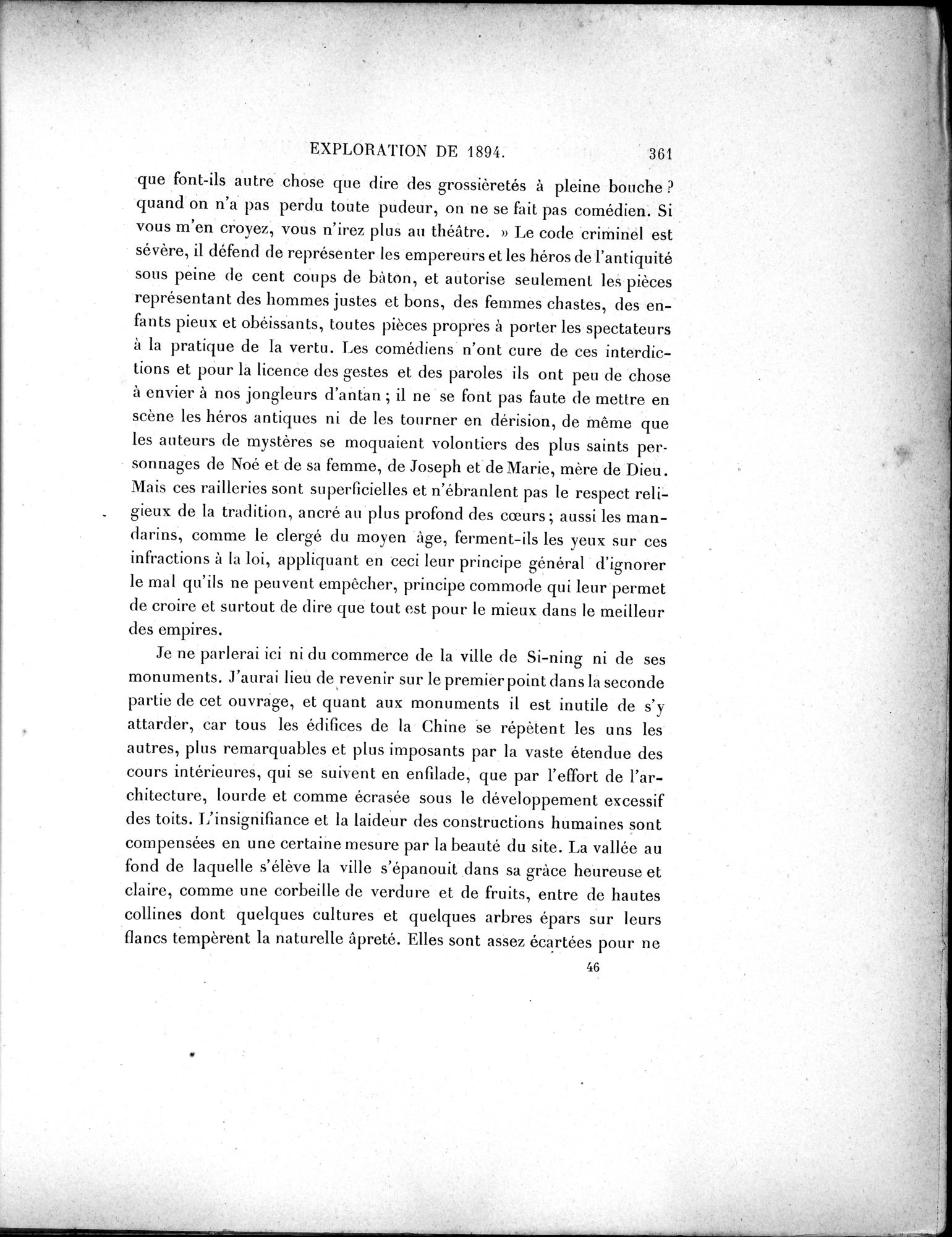 Mission Scientifique dans la Haute Asie 1890-1895 : vol.1 / 393 ページ（白黒高解像度画像）