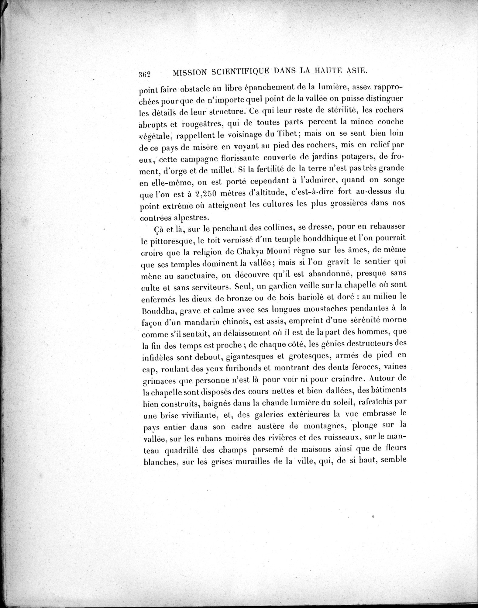 Mission Scientifique dans la Haute Asie 1890-1895 : vol.1 / Page 394 (Grayscale High Resolution Image)