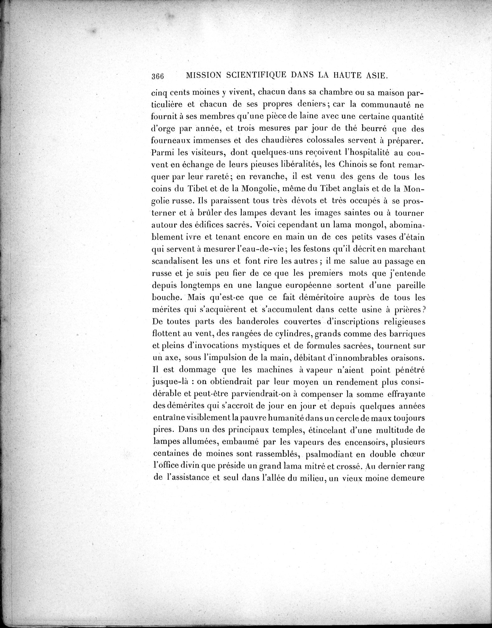 Mission Scientifique dans la Haute Asie 1890-1895 : vol.1 / 398 ページ（白黒高解像度画像）