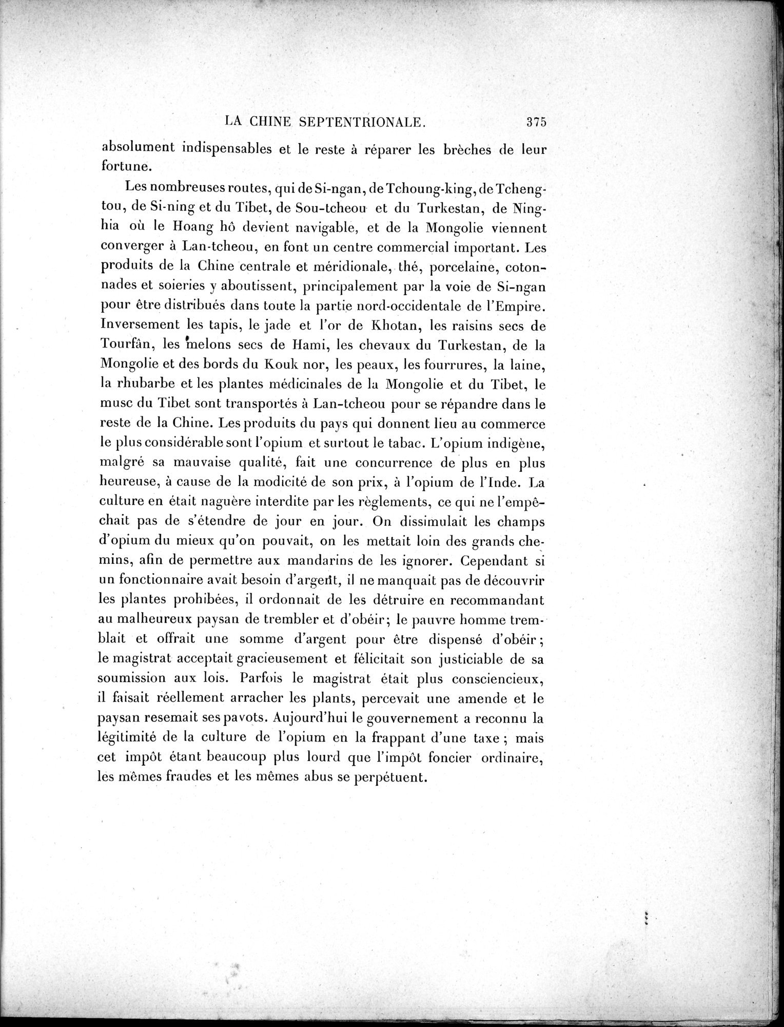 Mission Scientifique dans la Haute Asie 1890-1895 : vol.1 / Page 407 (Grayscale High Resolution Image)