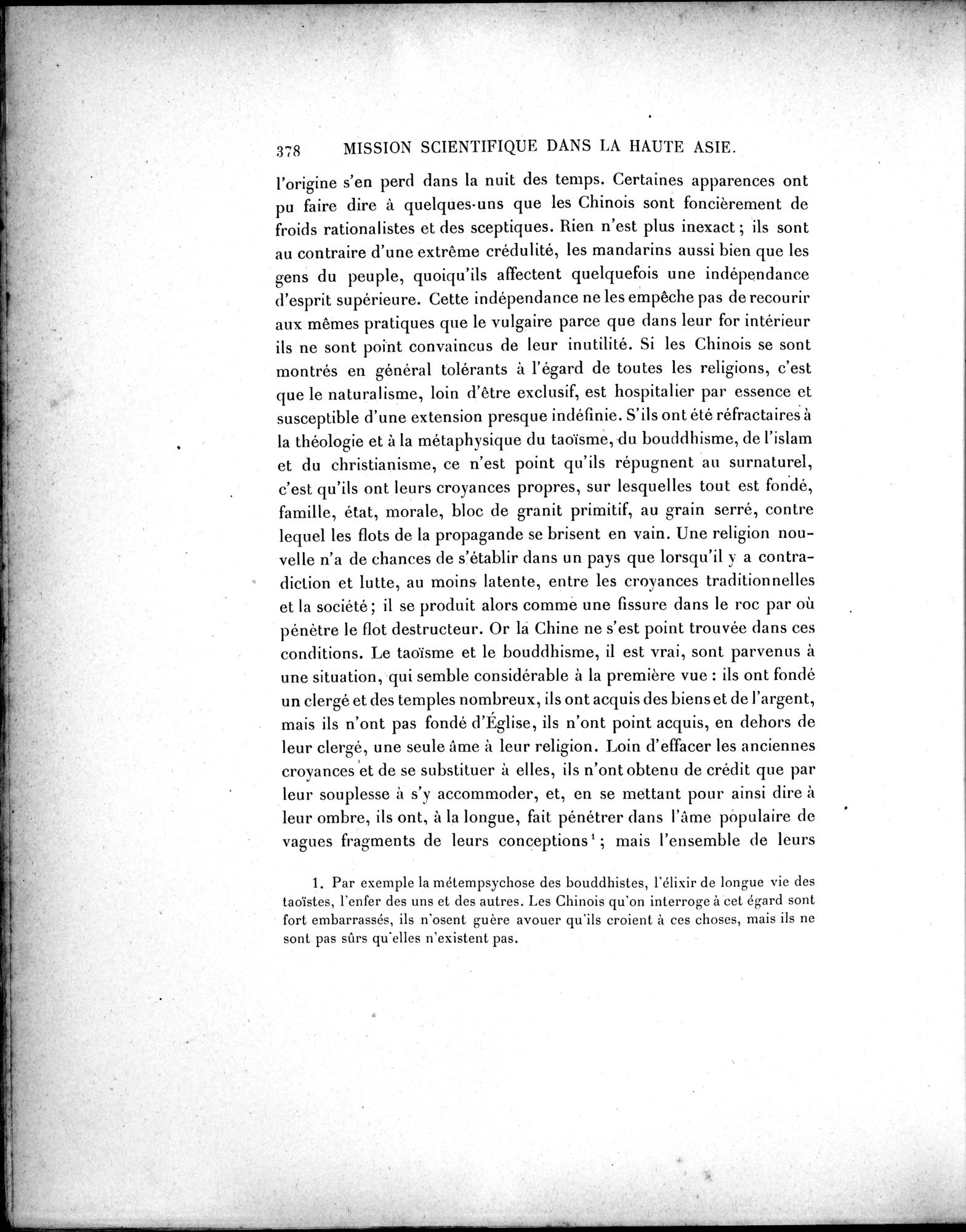 Mission Scientifique dans la Haute Asie 1890-1895 : vol.1 / 410 ページ（白黒高解像度画像）
