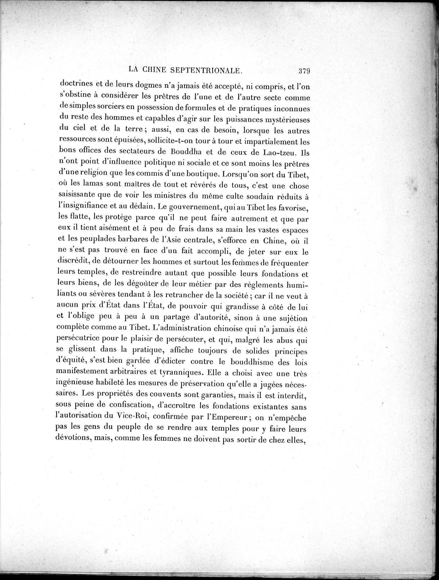 Mission Scientifique dans la Haute Asie 1890-1895 : vol.1 / Page 411 (Grayscale High Resolution Image)