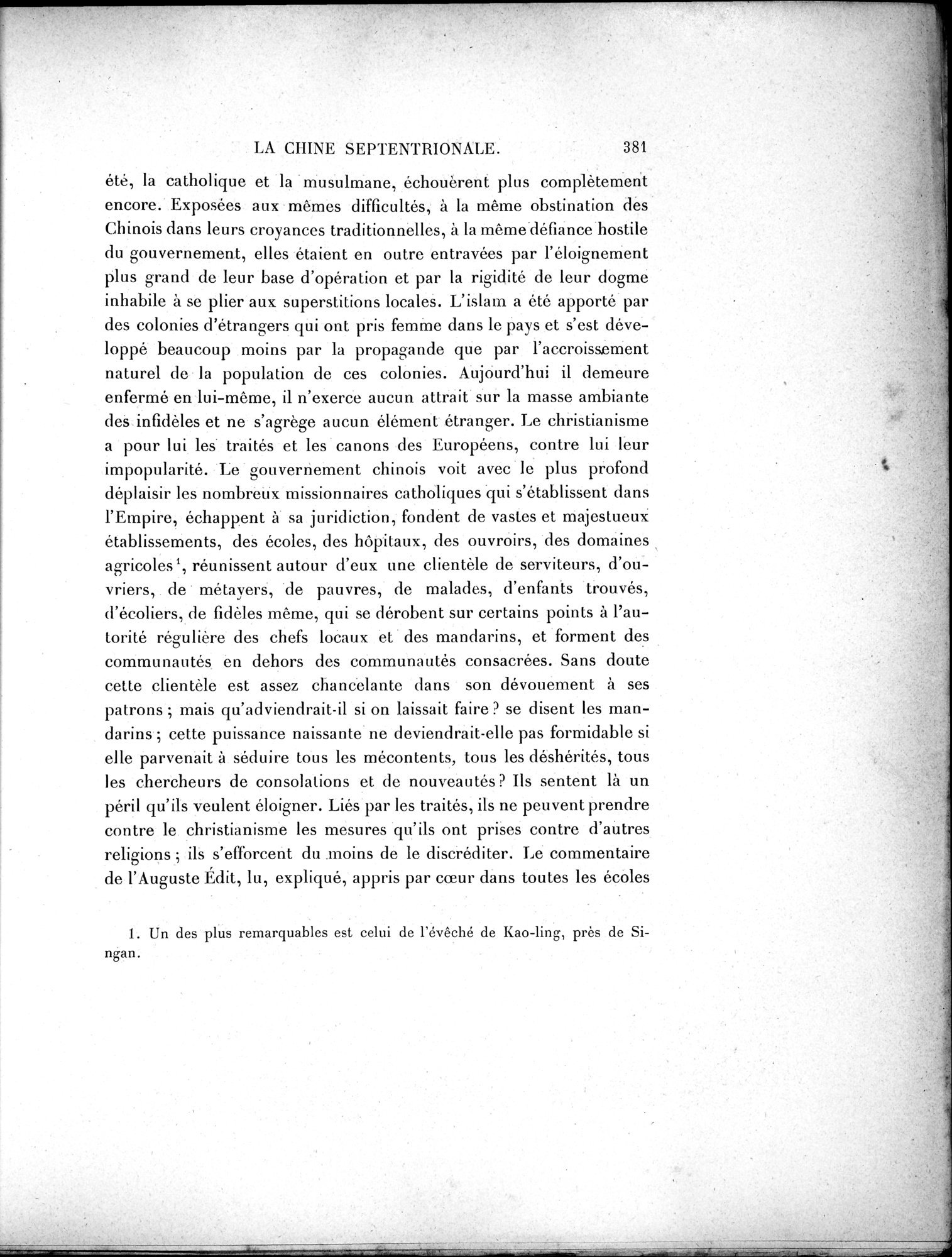 Mission Scientifique dans la Haute Asie 1890-1895 : vol.1 / 413 ページ（白黒高解像度画像）