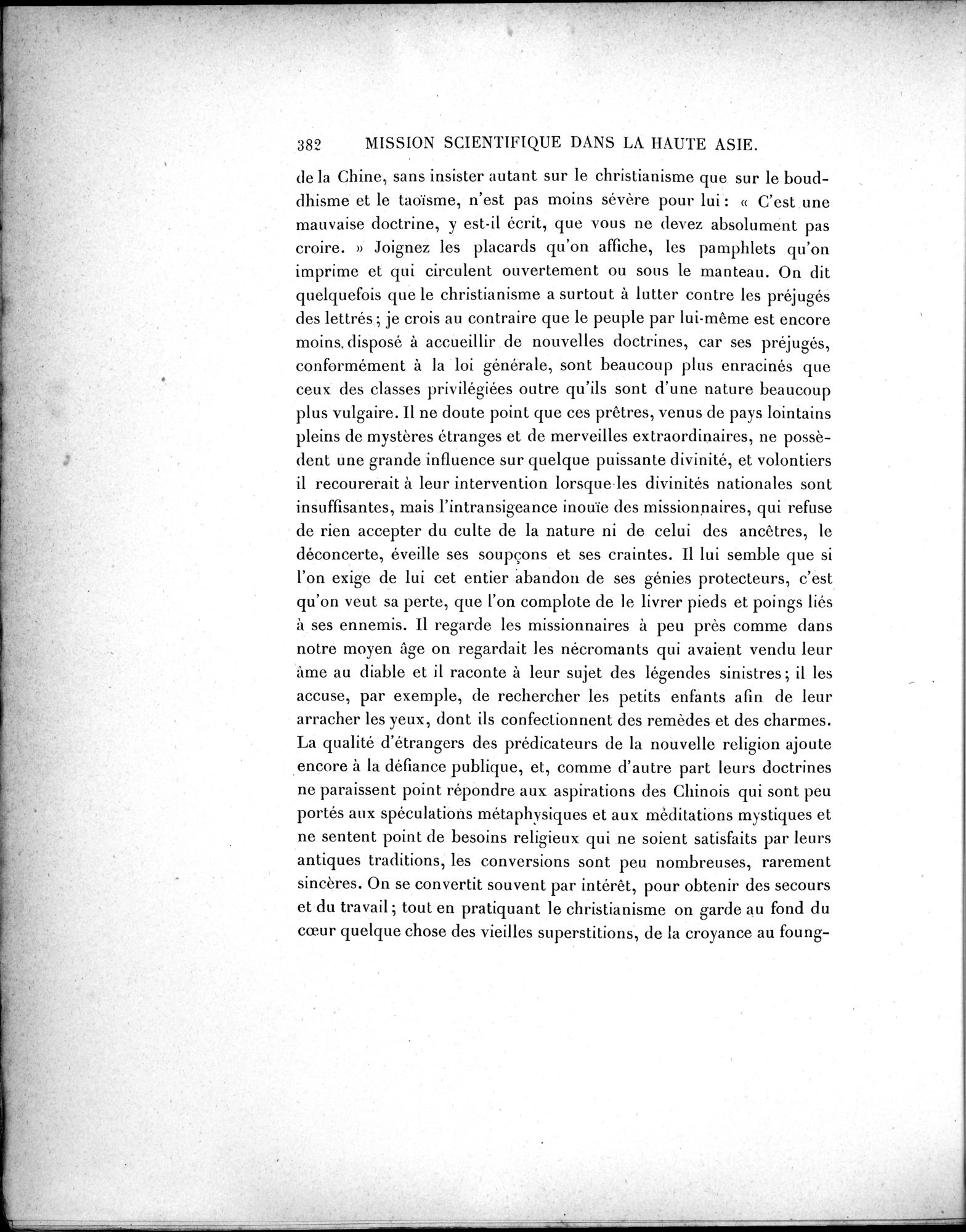 Mission Scientifique dans la Haute Asie 1890-1895 : vol.1 / 414 ページ（白黒高解像度画像）