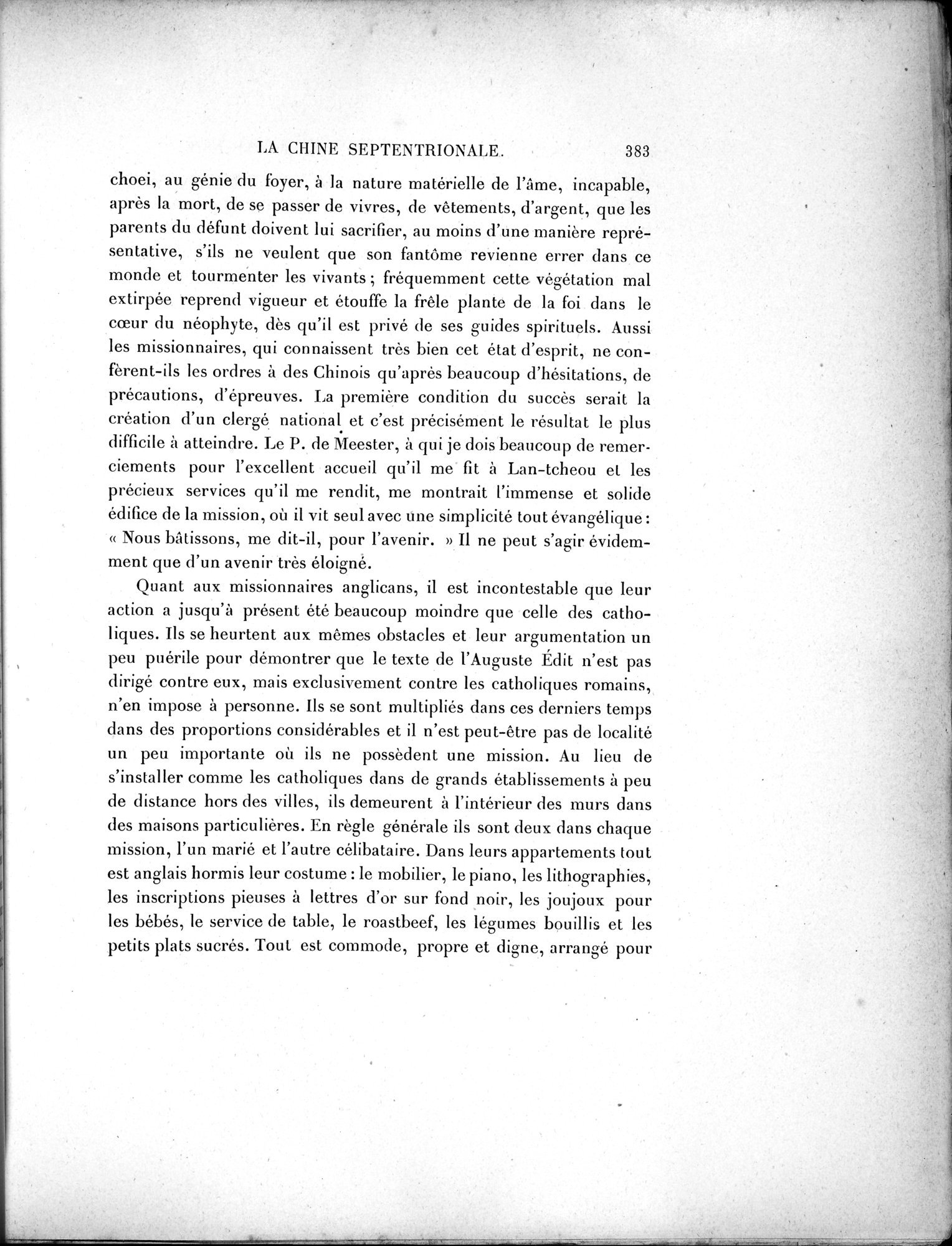 Mission Scientifique dans la Haute Asie 1890-1895 : vol.1 / Page 415 (Grayscale High Resolution Image)