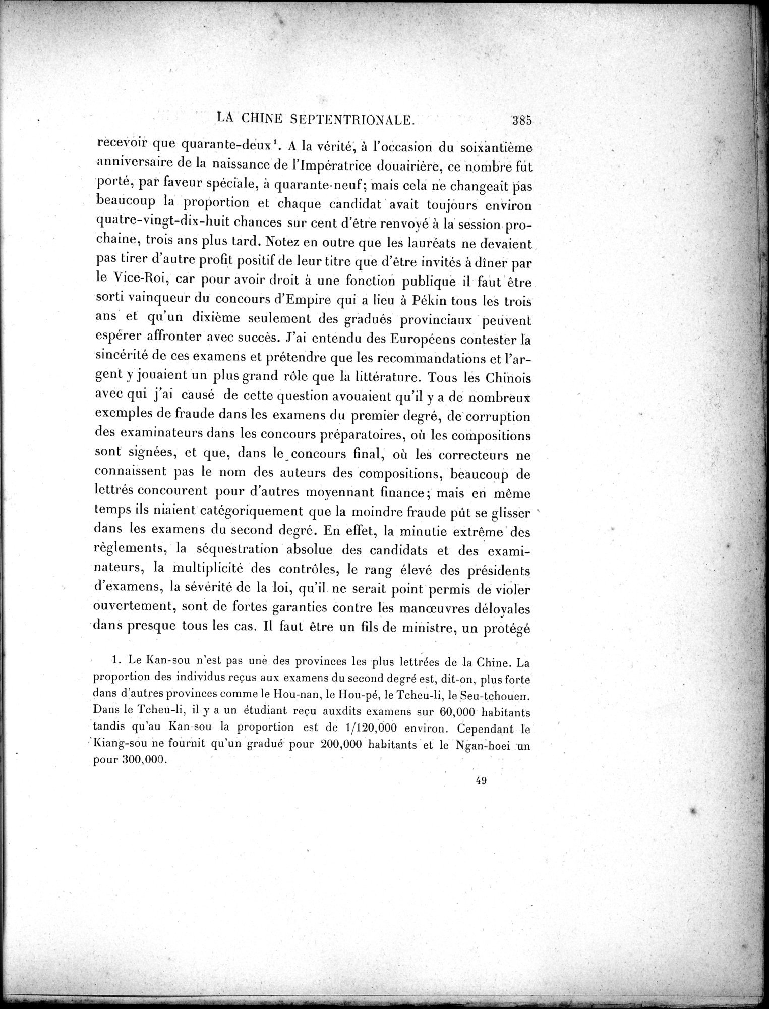 Mission Scientifique dans la Haute Asie 1890-1895 : vol.1 / Page 417 (Grayscale High Resolution Image)