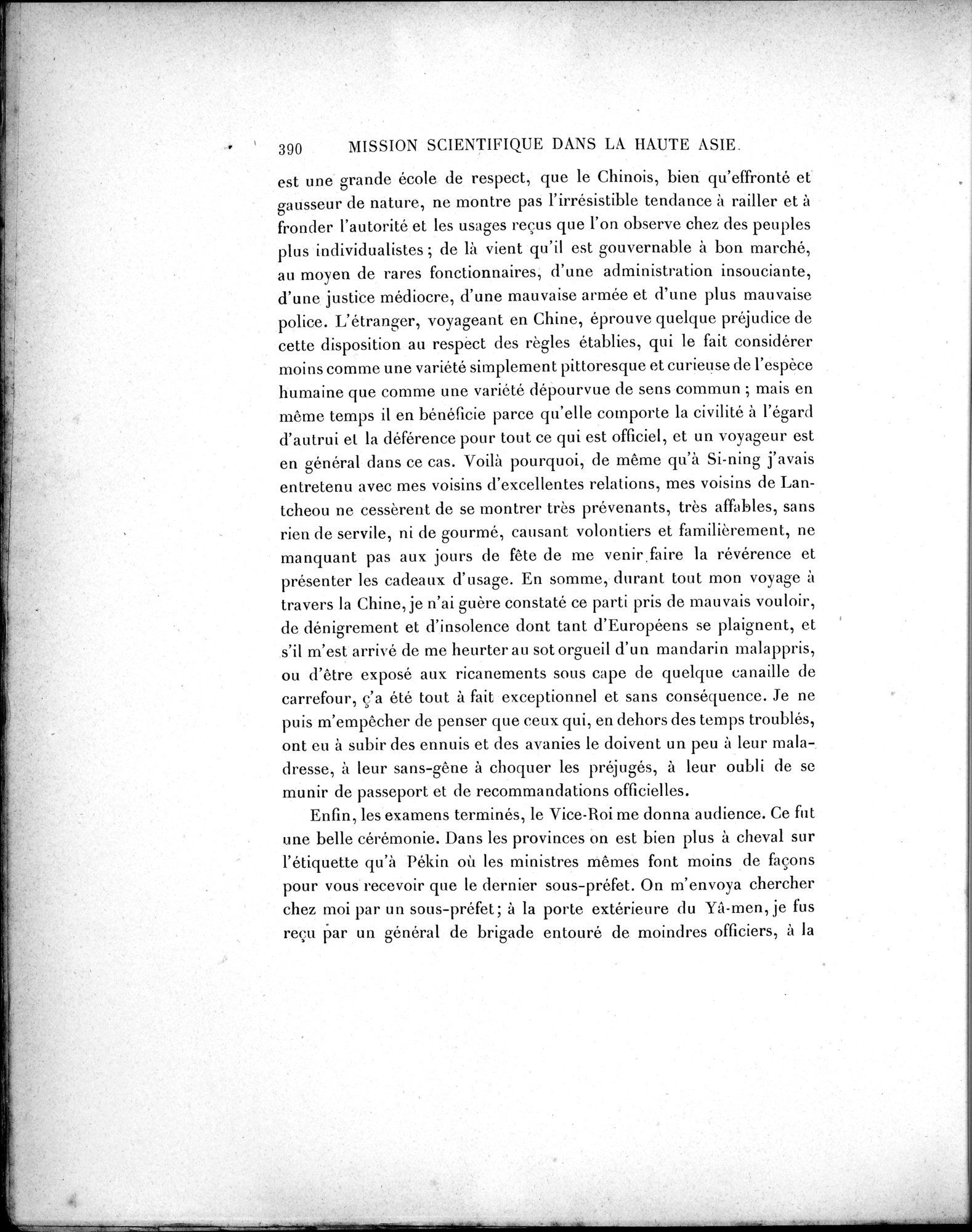 Mission Scientifique dans la Haute Asie 1890-1895 : vol.1 / Page 422 (Grayscale High Resolution Image)