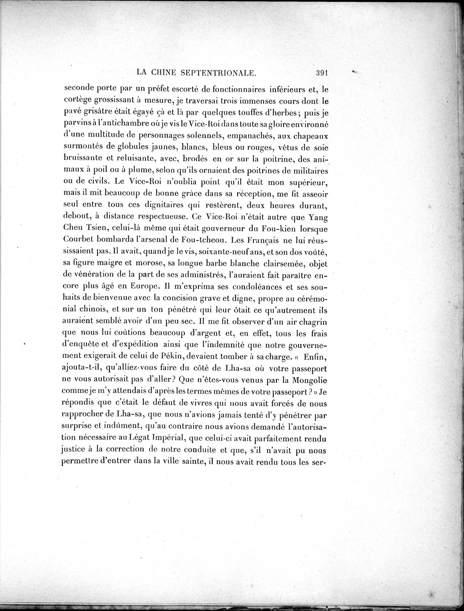 Mission Scientifique dans la Haute Asie 1890-1895 : vol.1 / Page 423 (Grayscale High Resolution Image)