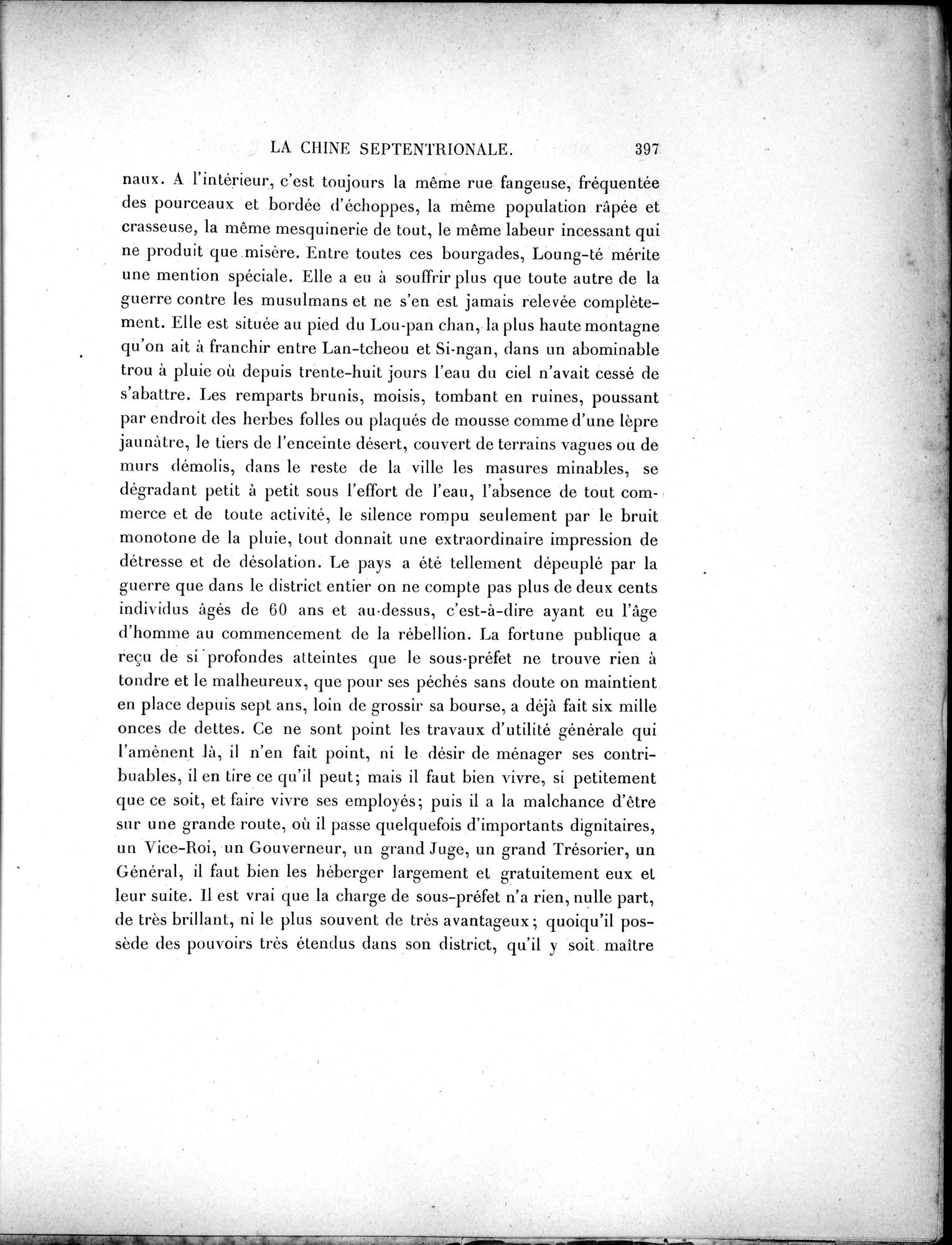 Mission Scientifique dans la Haute Asie 1890-1895 : vol.1 / 429 ページ（白黒高解像度画像）