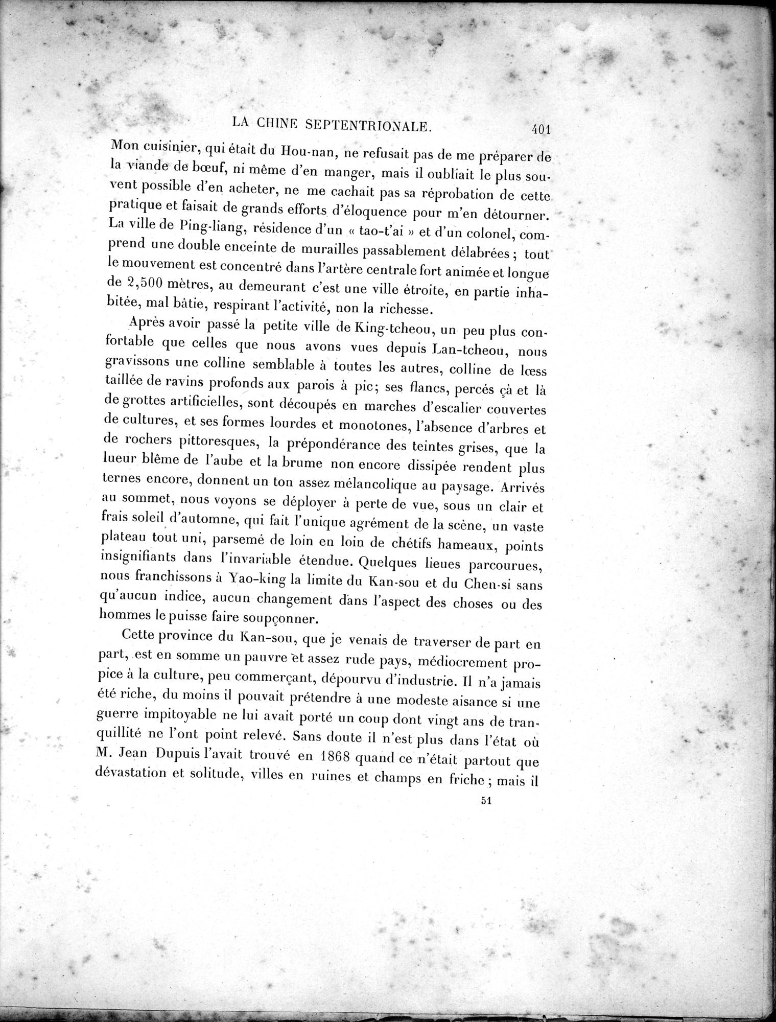 Mission Scientifique dans la Haute Asie 1890-1895 : vol.1 / Page 433 (Grayscale High Resolution Image)