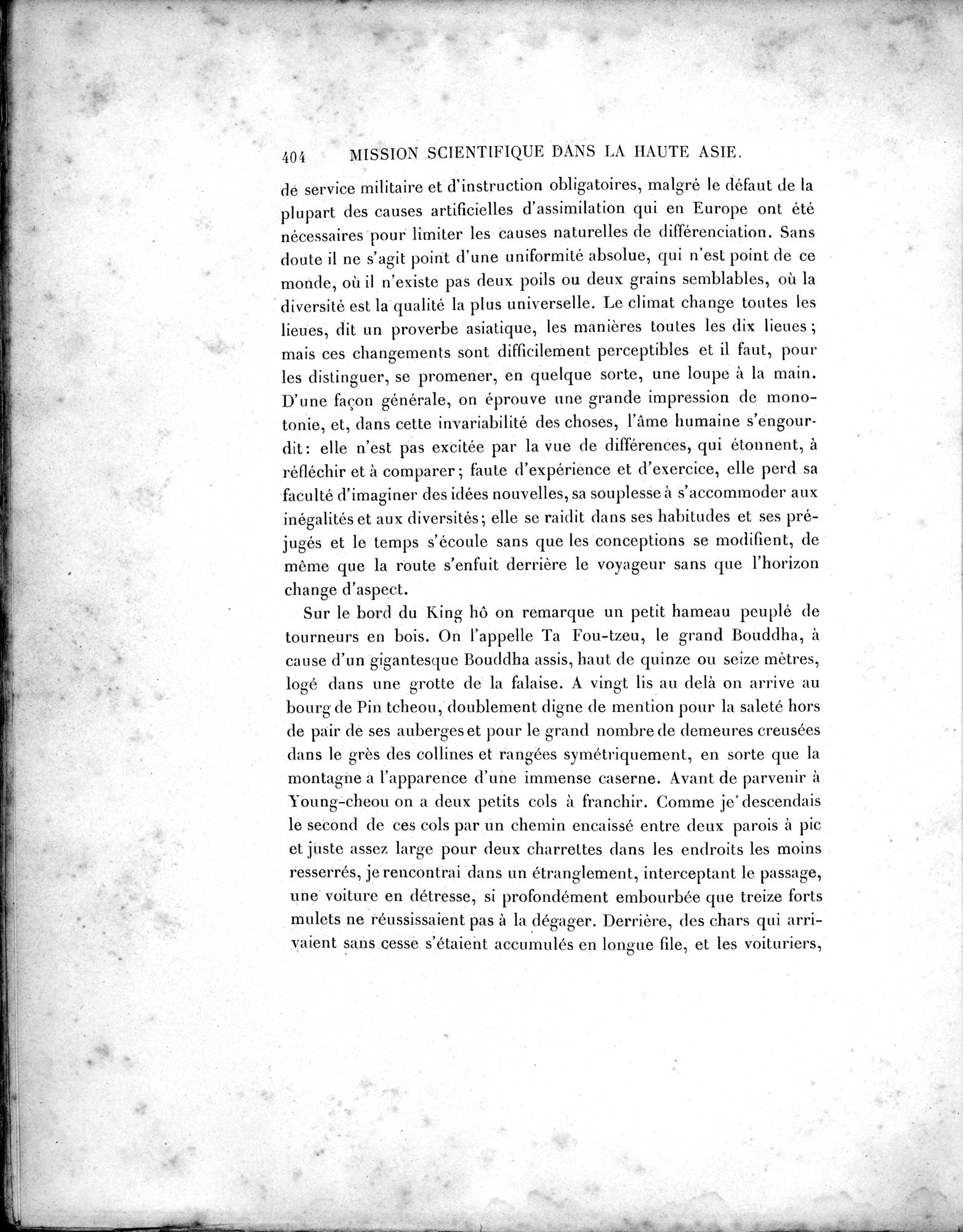 Mission Scientifique dans la Haute Asie 1890-1895 : vol.1 / 436 ページ（白黒高解像度画像）