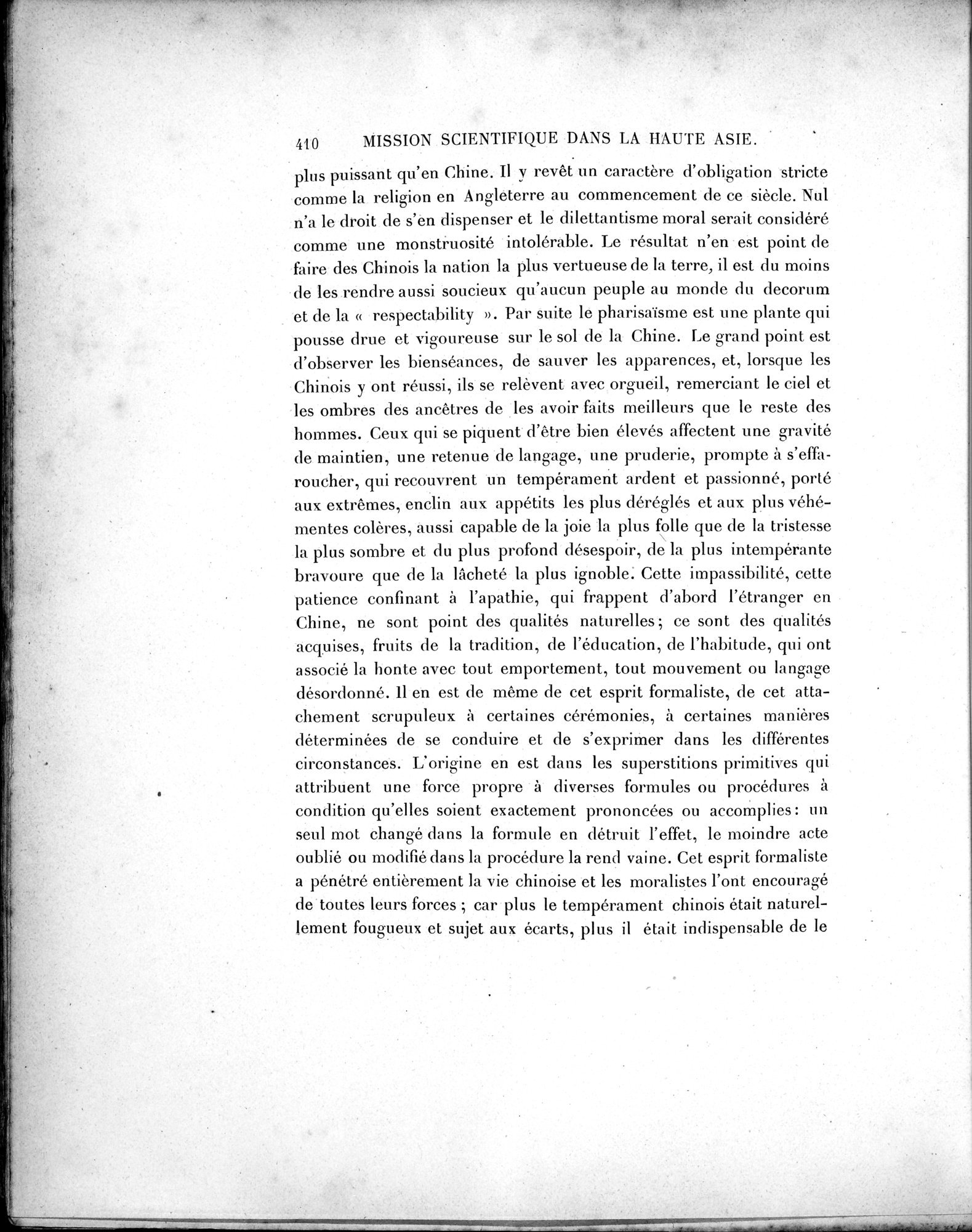Mission Scientifique dans la Haute Asie 1890-1895 : vol.1 / 442 ページ（白黒高解像度画像）