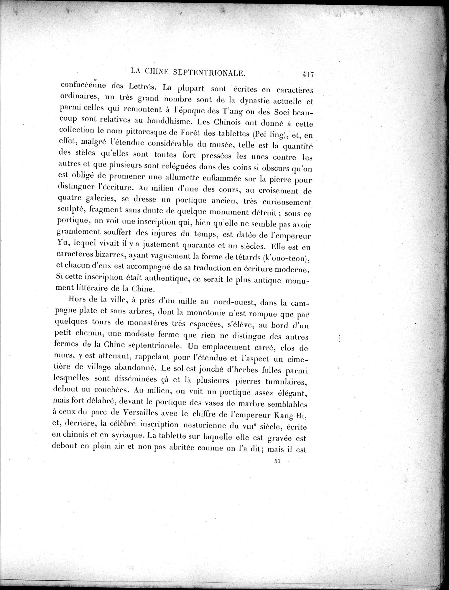 Mission Scientifique dans la Haute Asie 1890-1895 : vol.1 / Page 449 (Grayscale High Resolution Image)