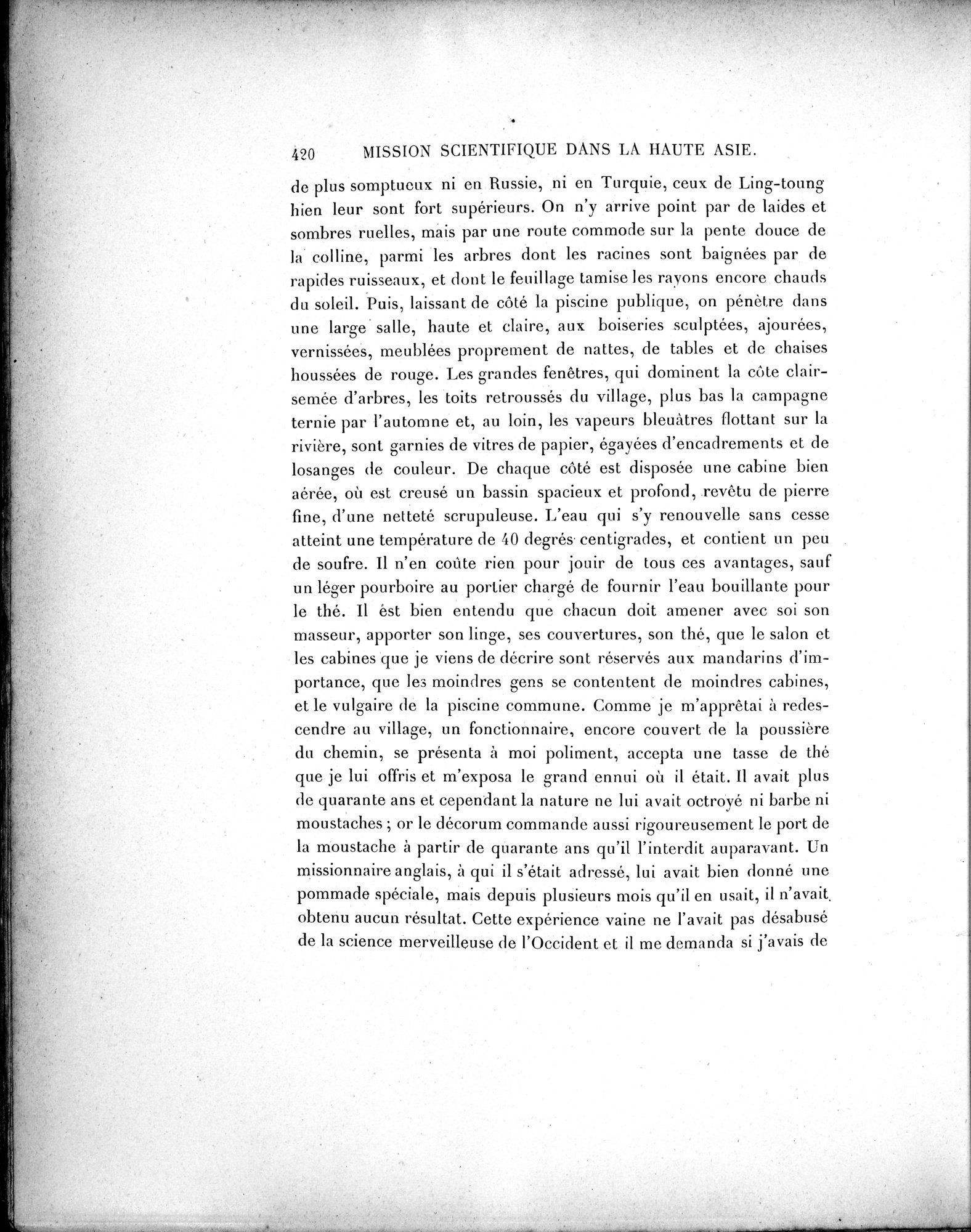 Mission Scientifique dans la Haute Asie 1890-1895 : vol.1 / 452 ページ（白黒高解像度画像）