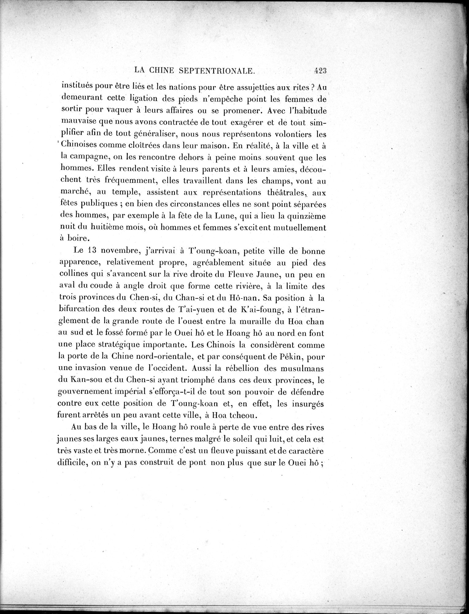 Mission Scientifique dans la Haute Asie 1890-1895 : vol.1 / Page 455 (Grayscale High Resolution Image)