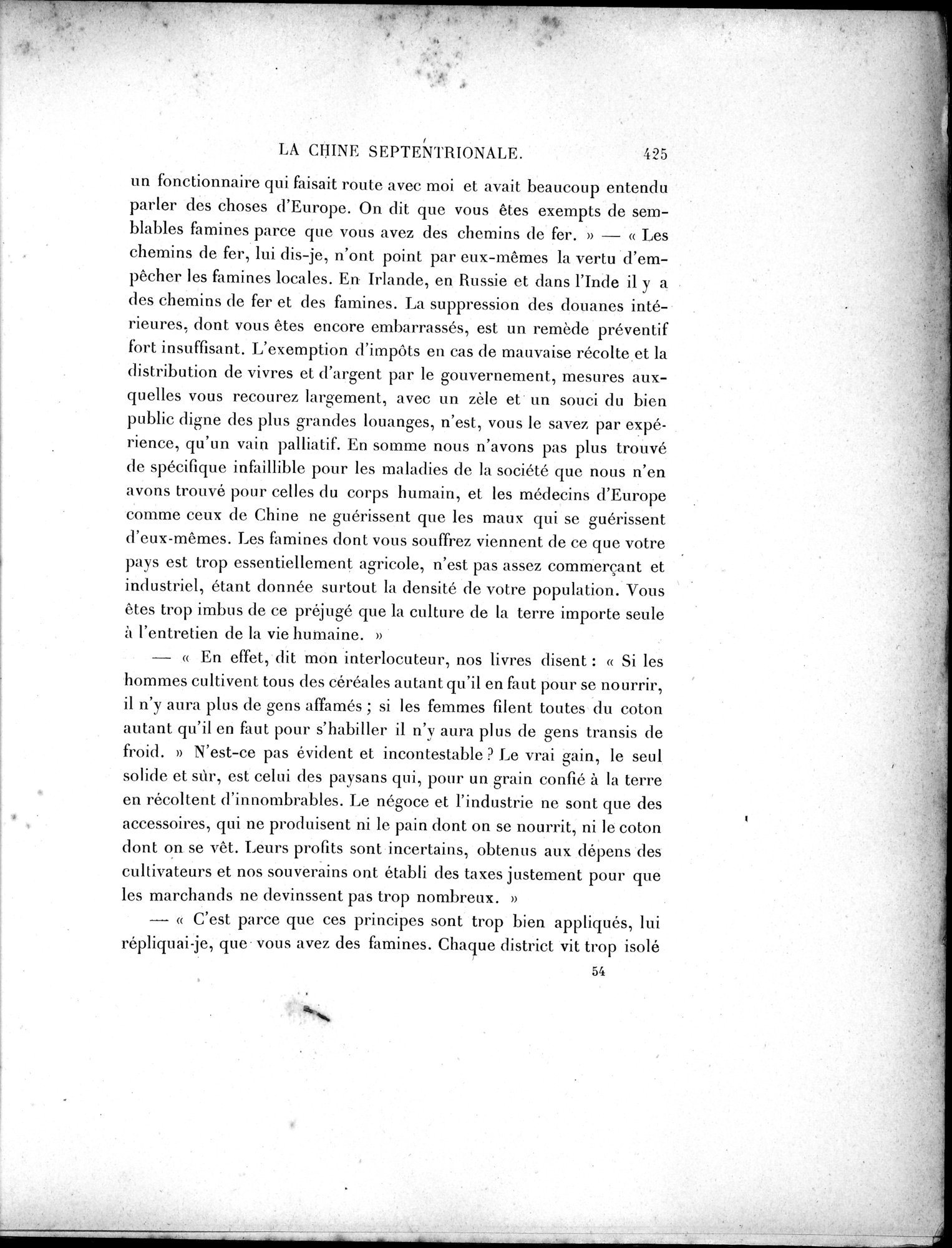 Mission Scientifique dans la Haute Asie 1890-1895 : vol.1 / 457 ページ（白黒高解像度画像）
