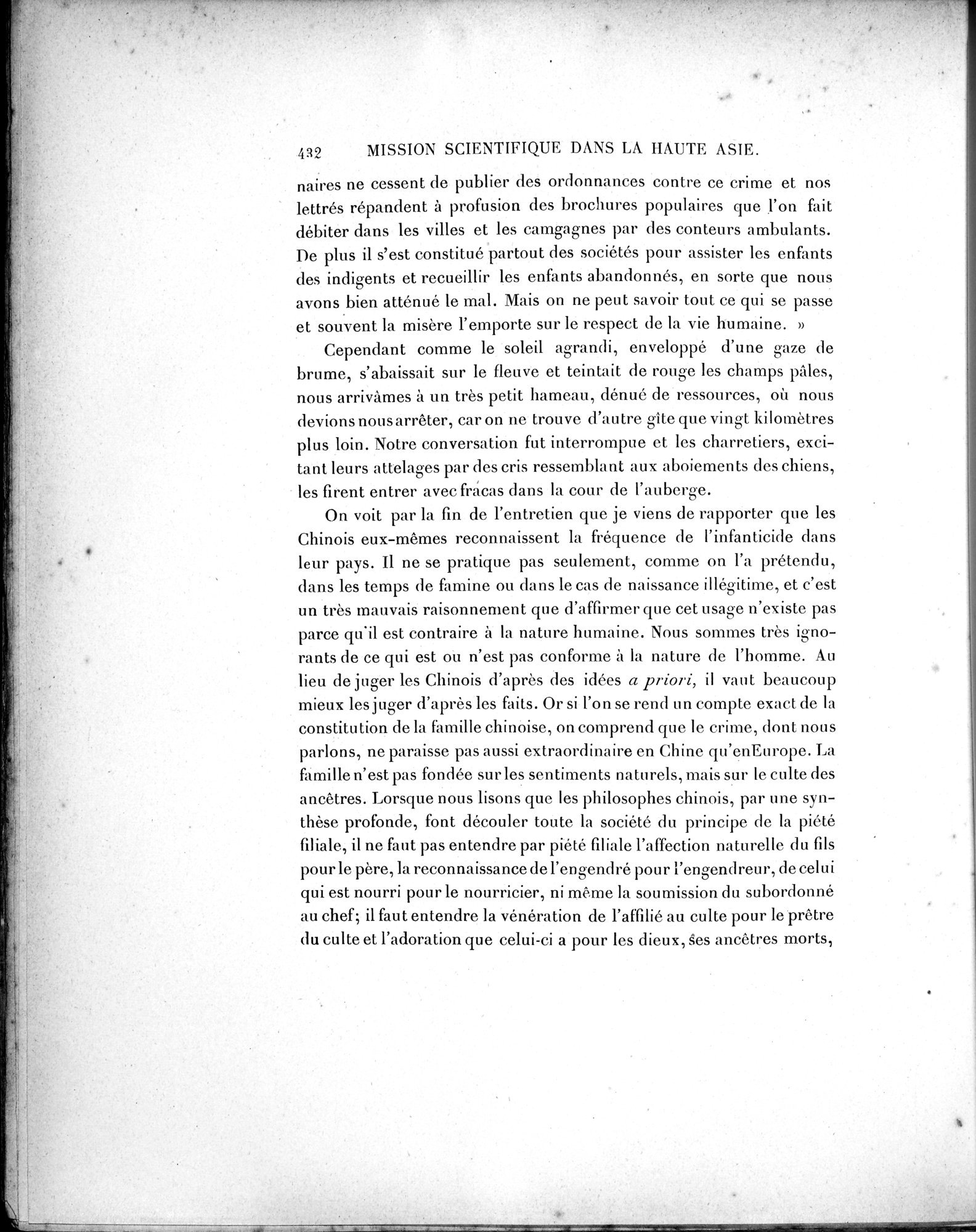 Mission Scientifique dans la Haute Asie 1890-1895 : vol.1 / 464 ページ（白黒高解像度画像）
