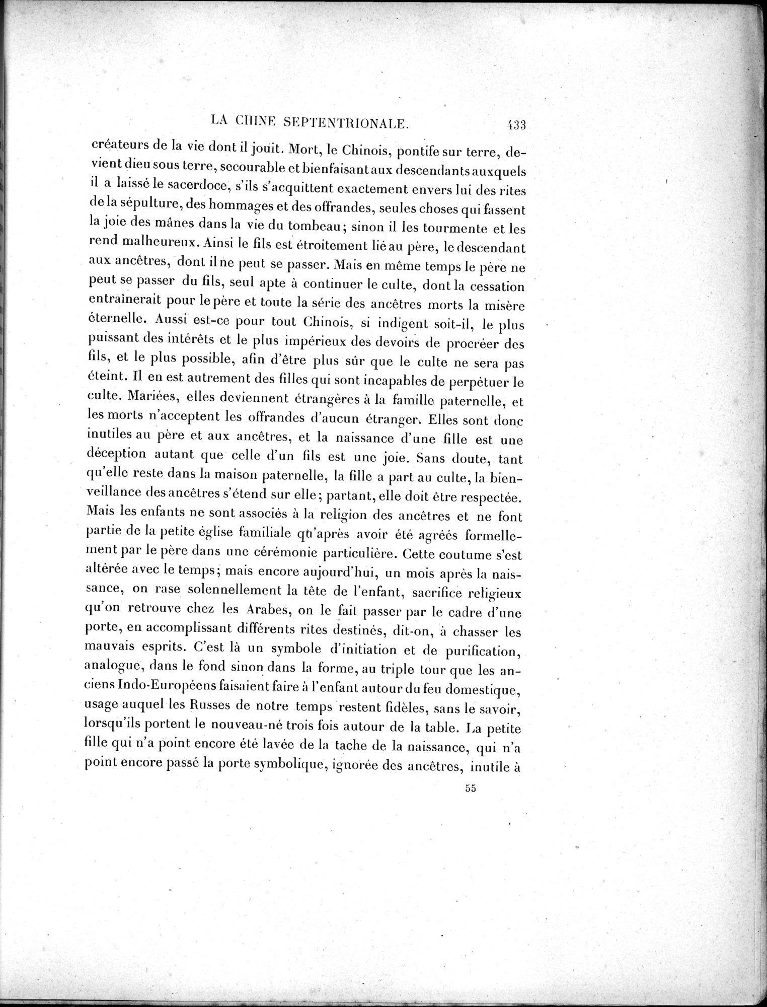 Mission Scientifique dans la Haute Asie 1890-1895 : vol.1 / 465 ページ（白黒高解像度画像）