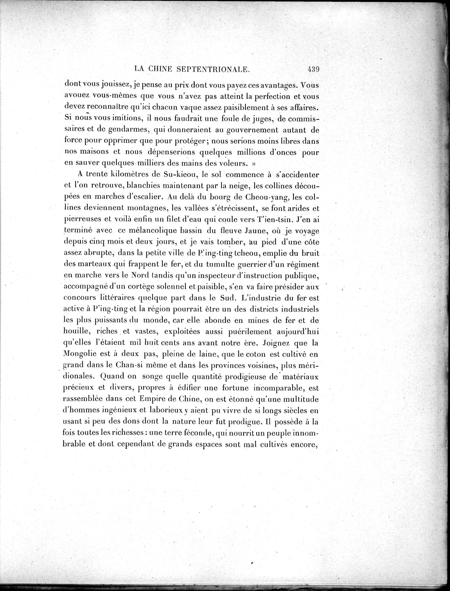 Mission Scientifique dans la Haute Asie 1890-1895 : vol.1 / 471 ページ（白黒高解像度画像）