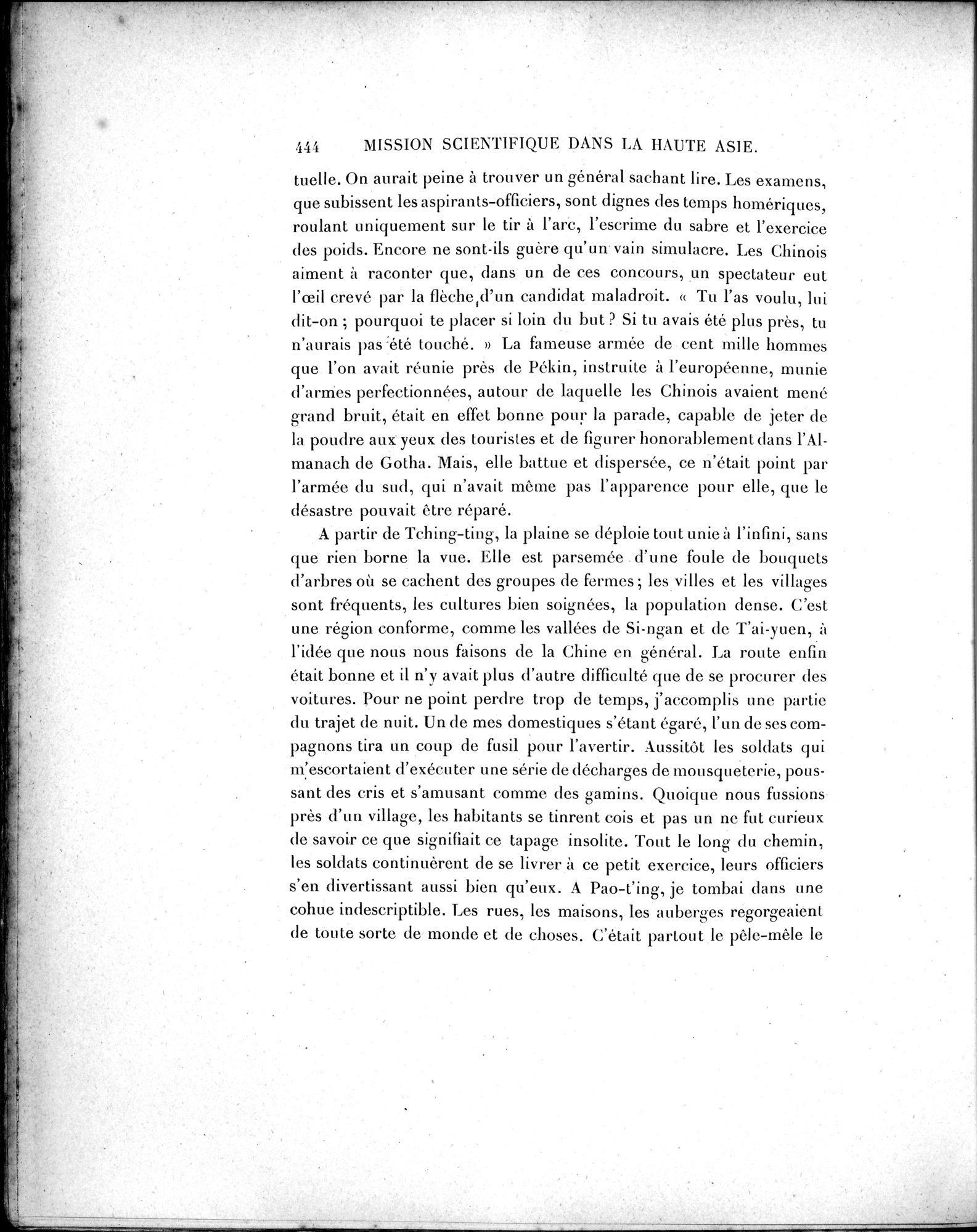 Mission Scientifique dans la Haute Asie 1890-1895 : vol.1 / Page 476 (Grayscale High Resolution Image)