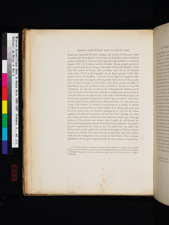 Mission Scientifique dans la Haute Asie 1890-1895 : vol.2 / 12 ページ（カラー画像）