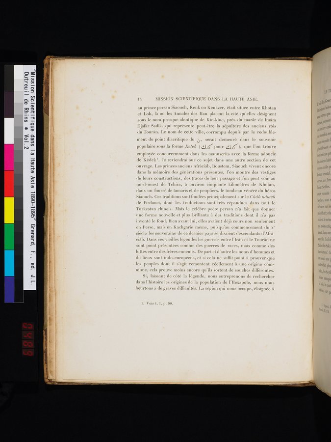 Mission Scientifique dans la Haute Asie 1890-1895 : vol.2 / 24 ページ（カラー画像）