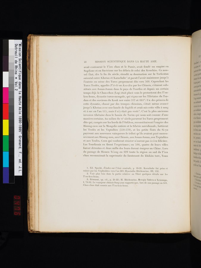 Mission Scientifique dans la Haute Asie 1890-1895 : vol.2 / Page 52 (Color Image)
