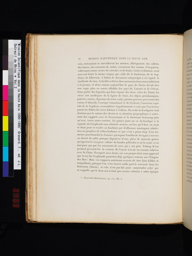 Mission Scientifique dans la Haute Asie 1890-1895 : vol.2 / 68 ページ（カラー画像）