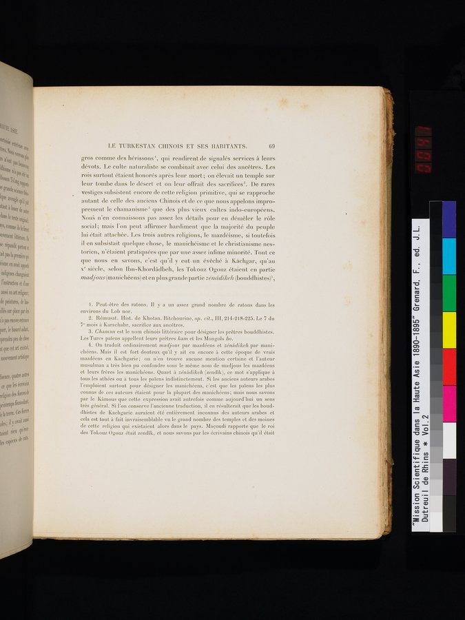 Mission Scientifique dans la Haute Asie 1890-1895 : vol.2 / 81 ページ（カラー画像）