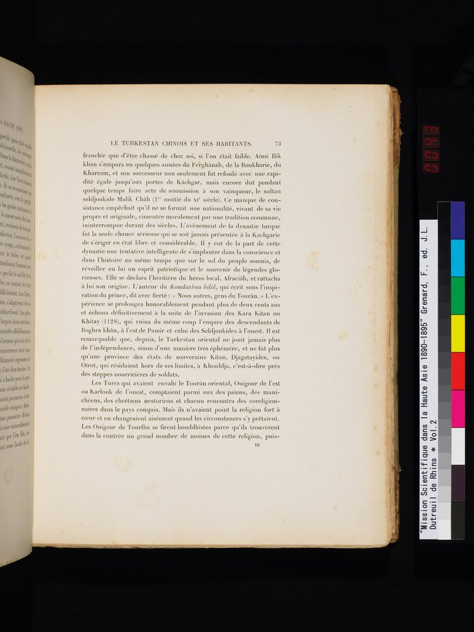 Mission Scientifique dans la Haute Asie 1890-1895 : vol.2 / 85 ページ（カラー画像）