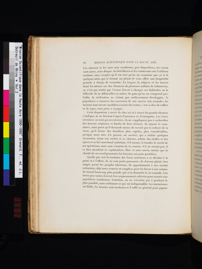 Mission Scientifique dans la Haute Asie 1890-1895 : vol.2 / 100 ページ（カラー画像）