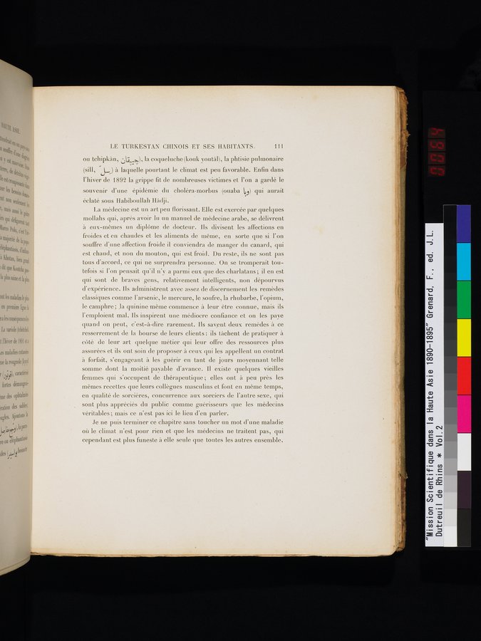 Mission Scientifique dans la Haute Asie 1890-1895 : vol.2 / 127 ページ（カラー画像）