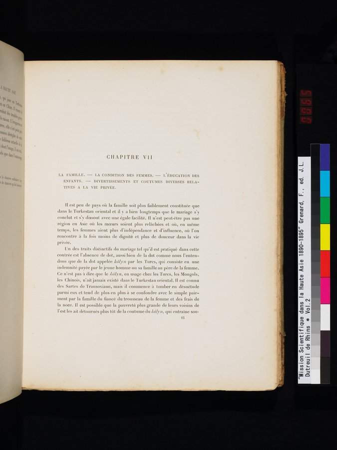 Mission Scientifique dans la Haute Asie 1890-1895 : vol.2 / 129 ページ（カラー画像）