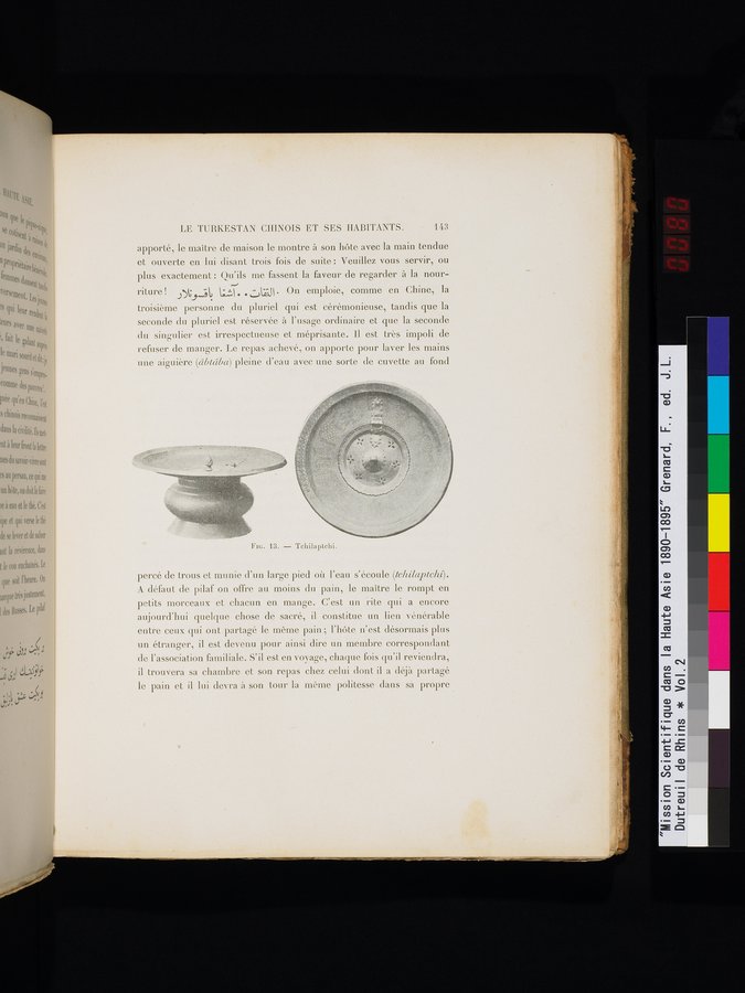 Mission Scientifique dans la Haute Asie 1890-1895 : vol.2 / 159 ページ（カラー画像）