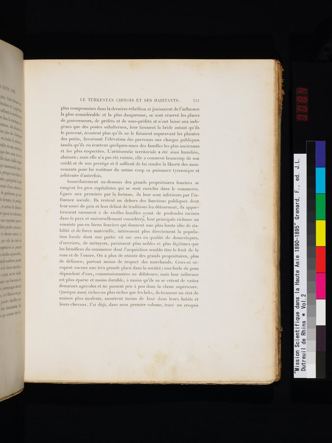 Mission Scientifique dans la Haute Asie 1890-1895 : vol.2 / 167 ページ（カラー画像）