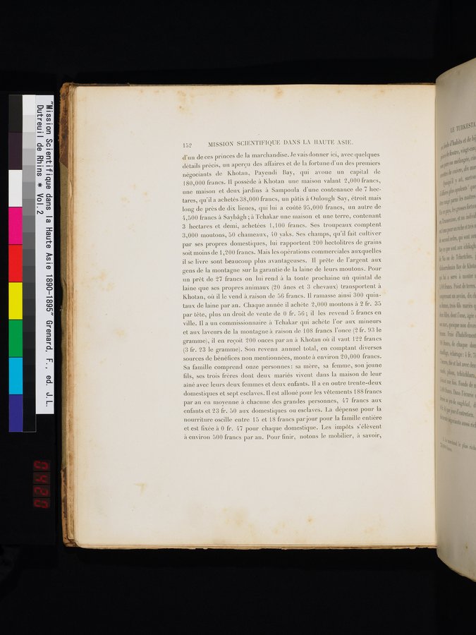 Mission Scientifique dans la Haute Asie 1890-1895 : vol.2 / 168 ページ（カラー画像）