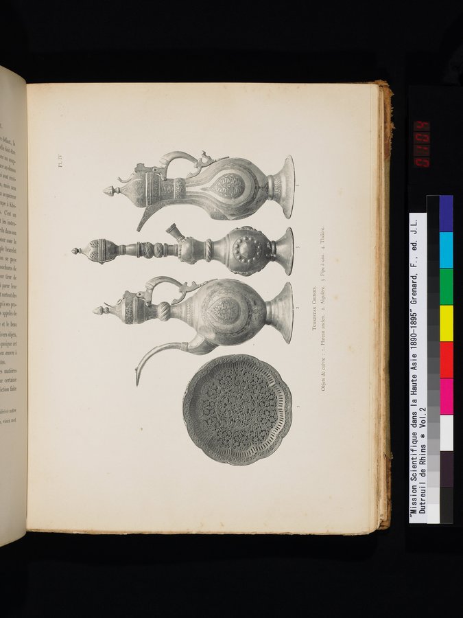 Mission Scientifique dans la Haute Asie 1890-1895 : vol.2 / 207 ページ（カラー画像）
